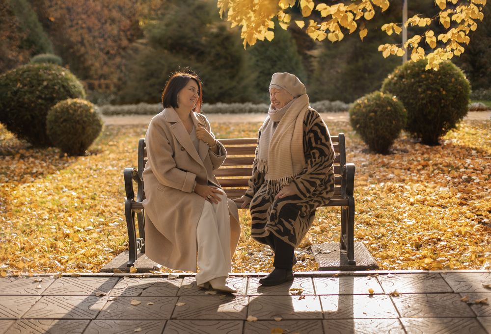 Прогулка с мамой