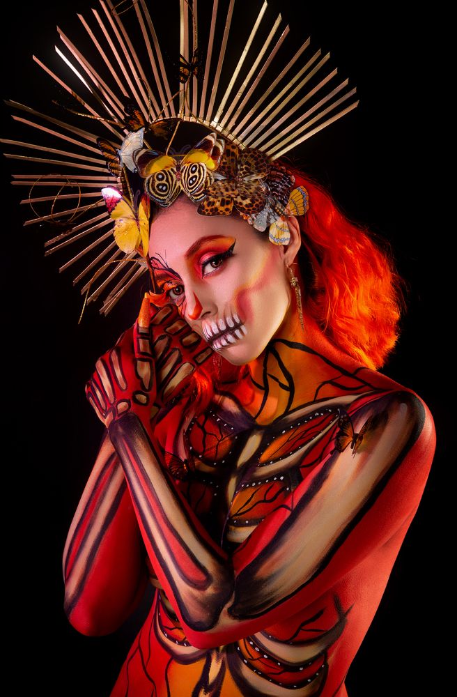 Catrina skull Butterfly