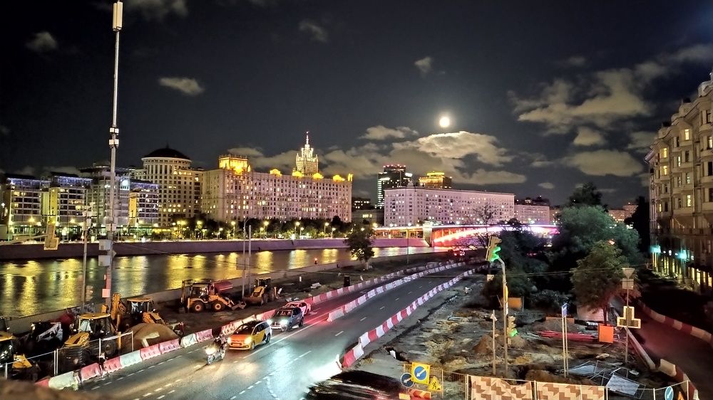 Full moon in Moscow...