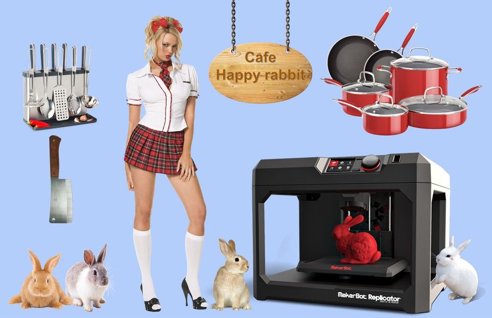 Кафе счастливый кролик