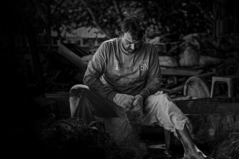 Traditional fisherman