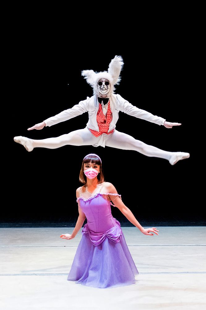 Alice and the white rabbit