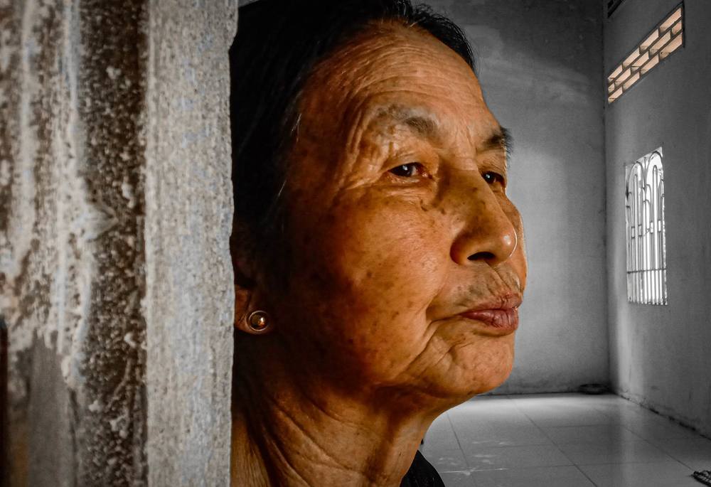 Contemplative woman