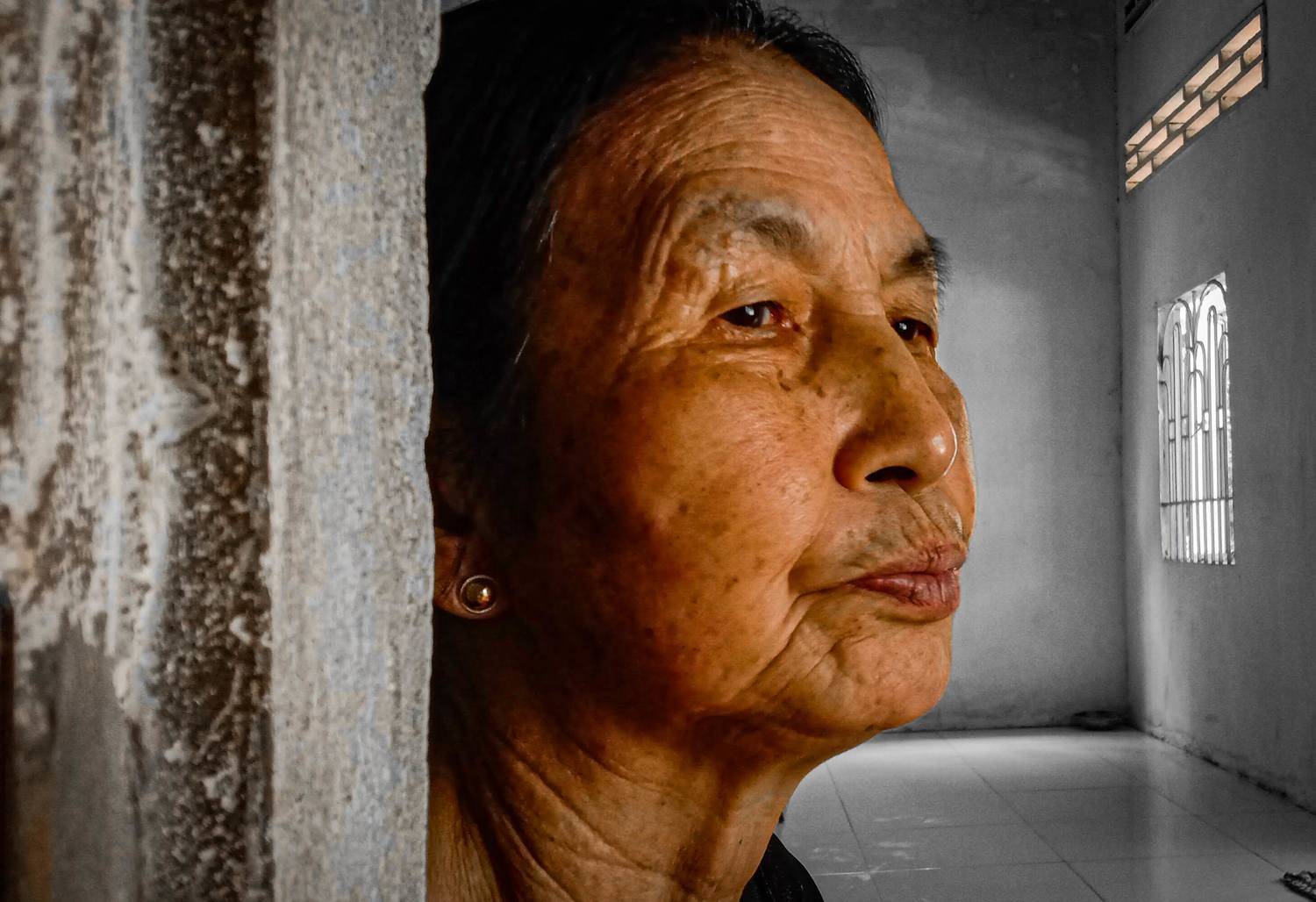 Contemplative woman