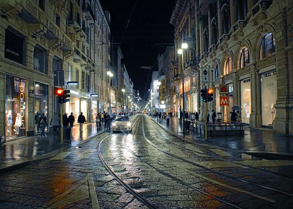 Ночной Милан