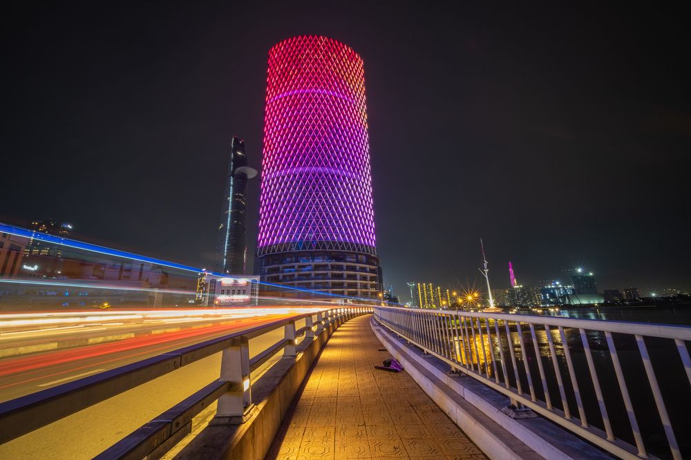 Saigon One Tower by night