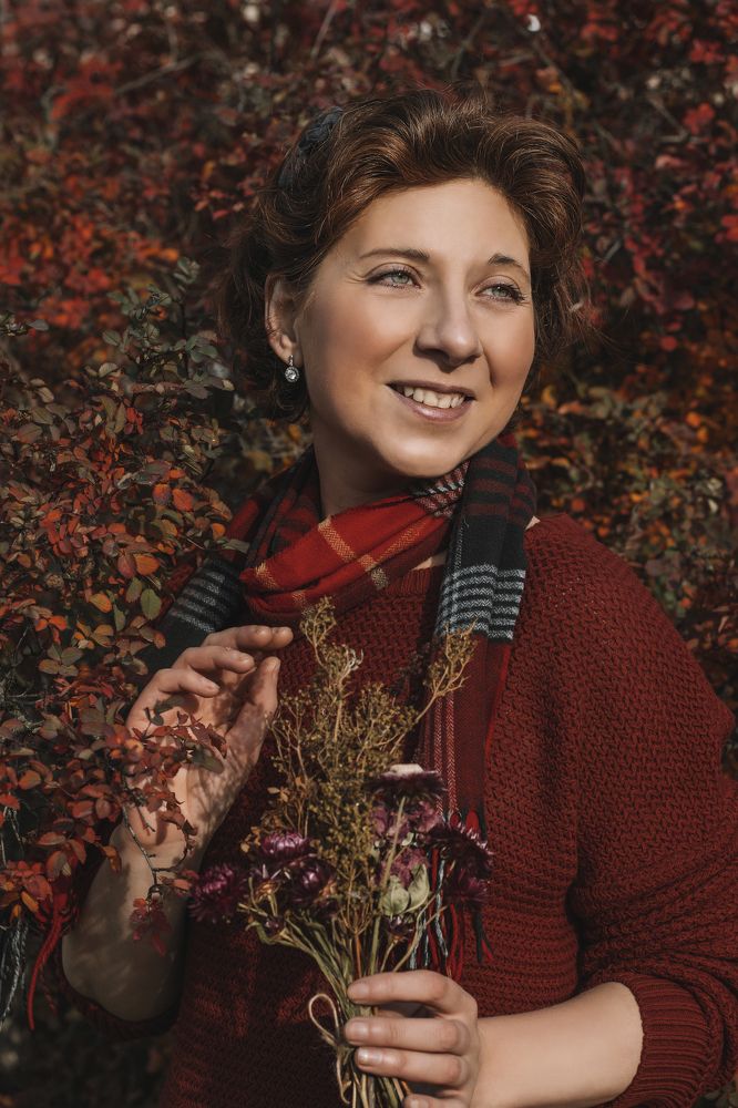 В лучах осеннего солнца
