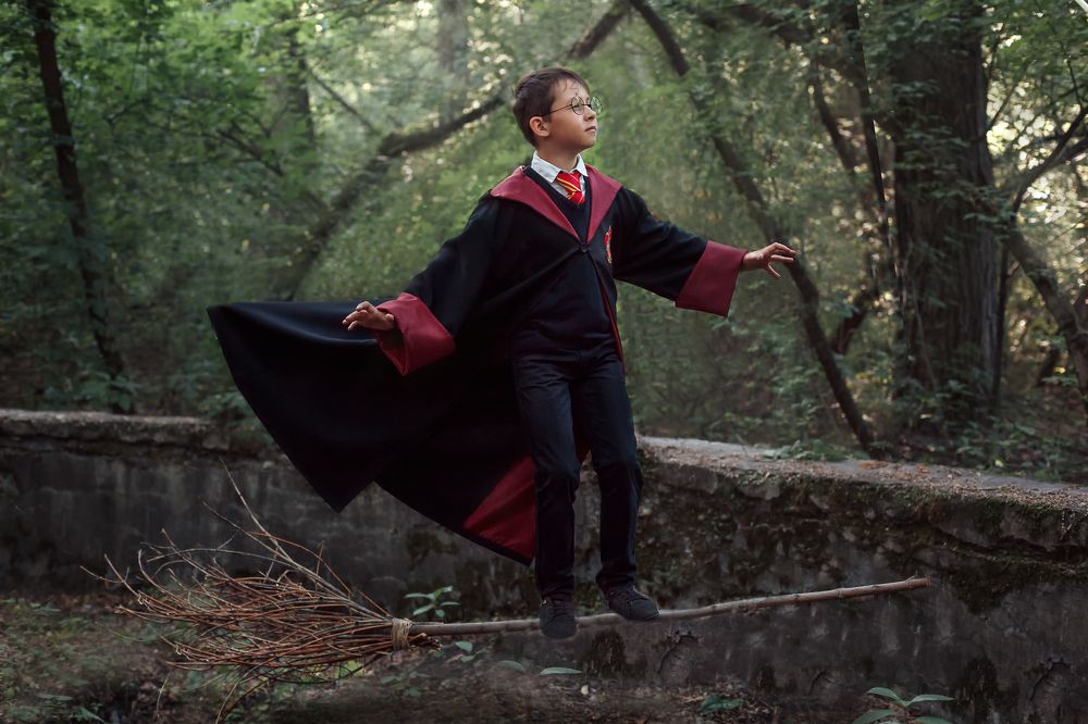 Гарри Поттер. Полет на метле.