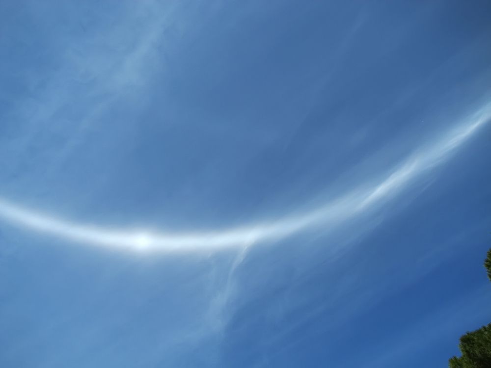 Гало в небе Иерусалима.