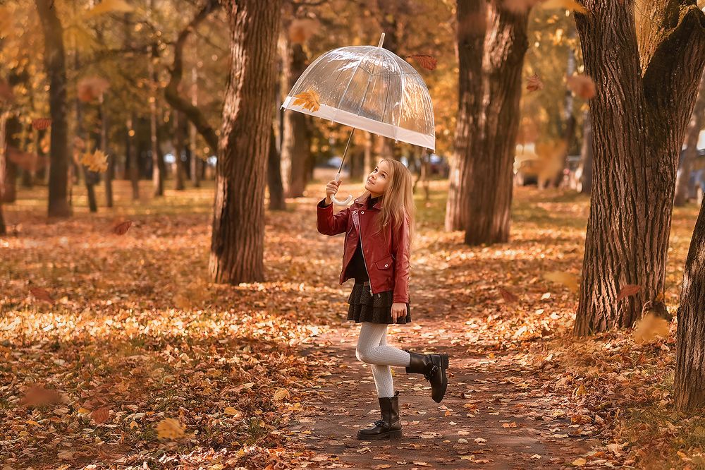 В осеннем лесу