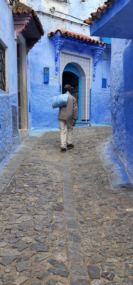 Blue magic of Chefchaouen streets