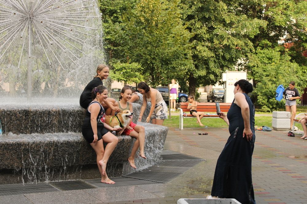 Фотосессия у фонтана