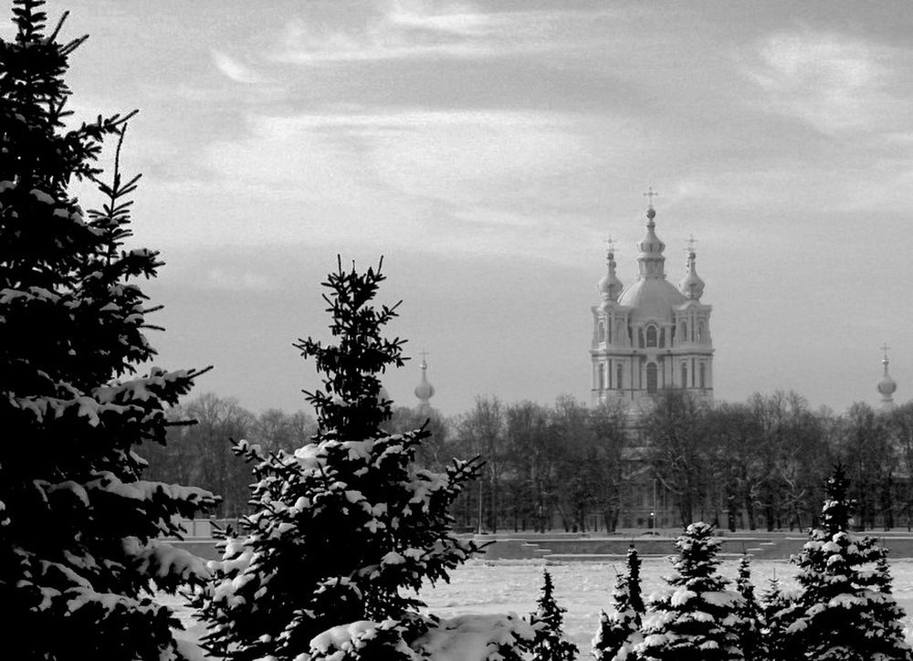 зима  в  российских городах