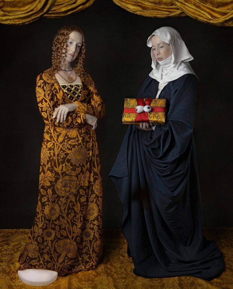 Лукас Кранах «Святые Кристина и Отилия»