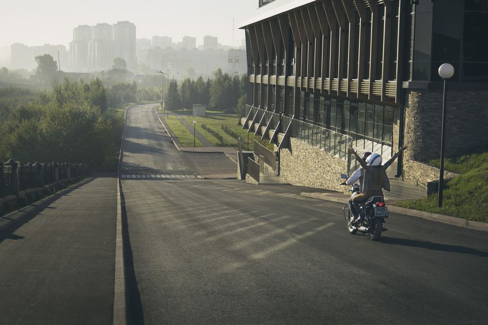 Городское утро.