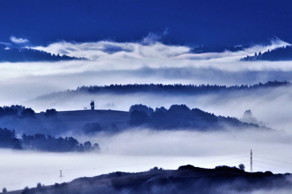 Blue fog