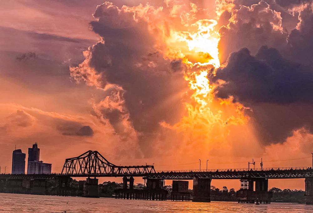 Dragon cloud spewing fireball