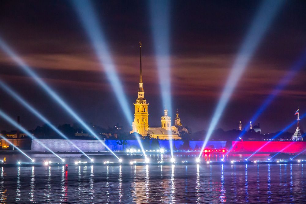 Ночная панорама Санкт-Петербурга