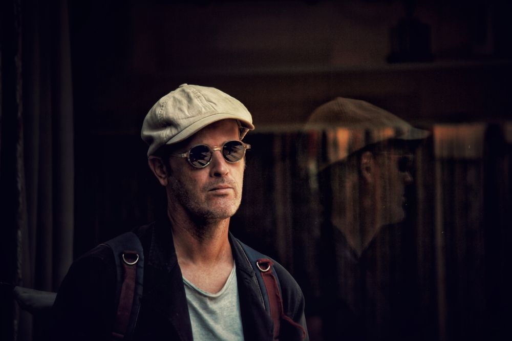 Street face reflection