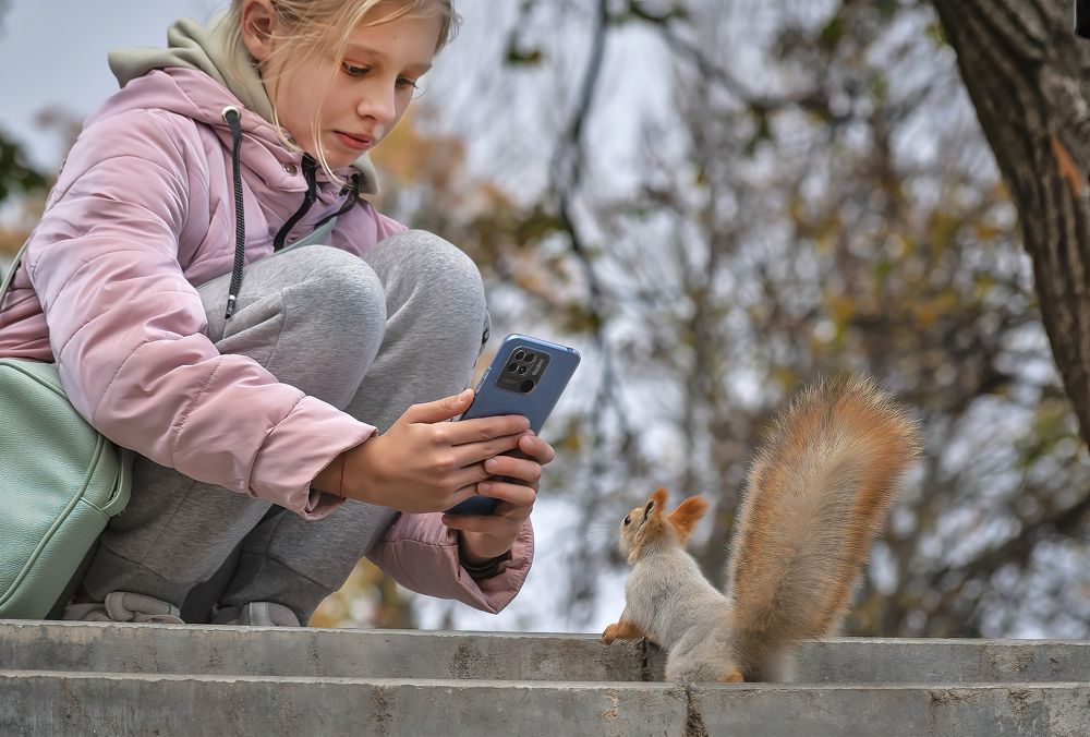 Смотри, чтобы весь хвост в кадр попал!