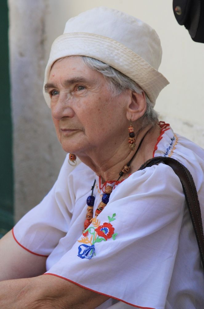 Уличный портрет. Дама.