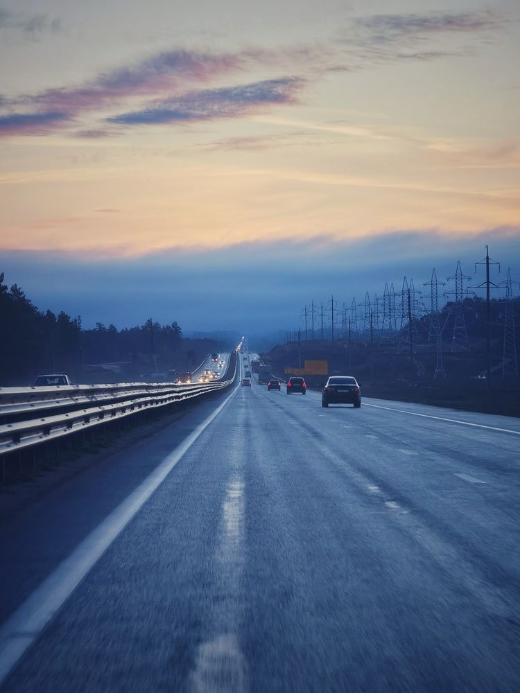 Рассвет на трассе