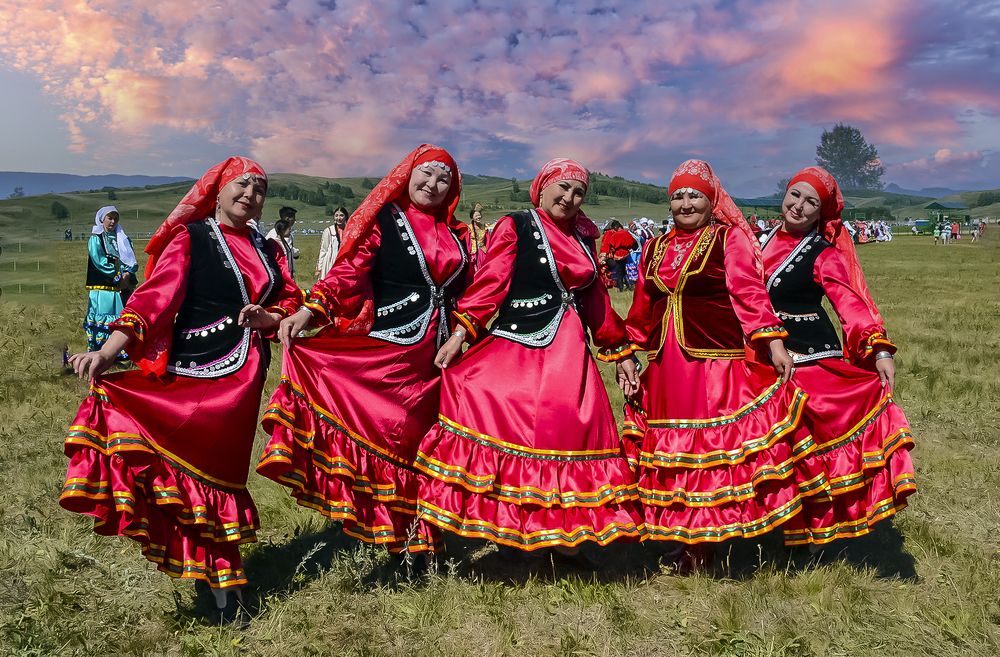 Башкирские красавицы.