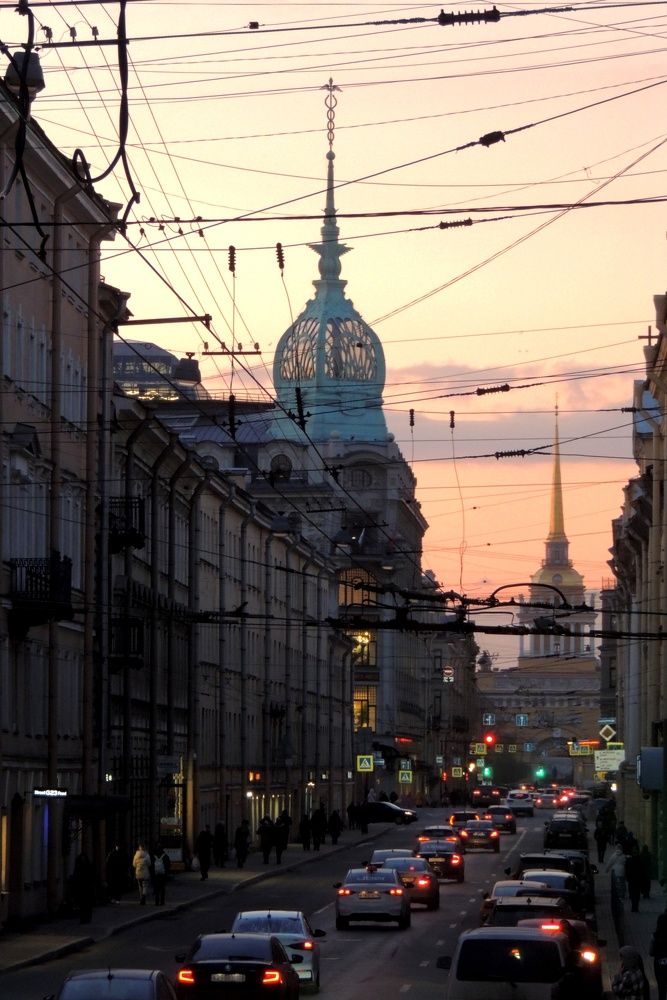 Закат на Гороховой. Петербург