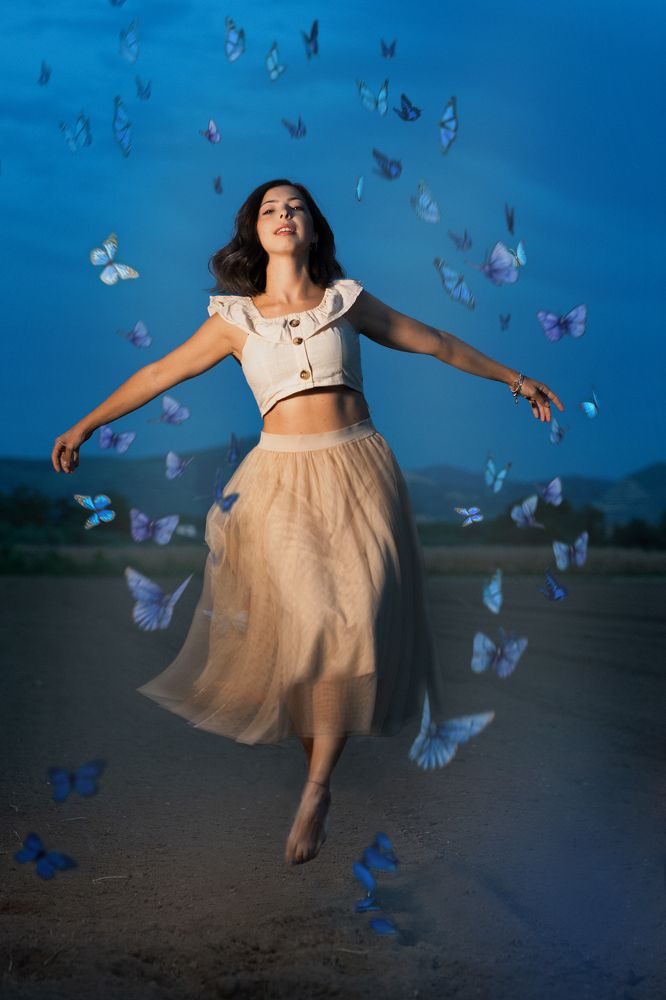 Fra le farfale. Foto artistica