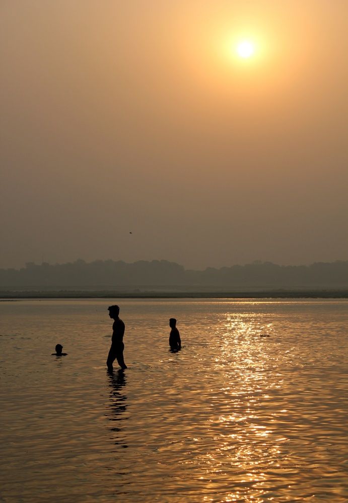 Morning Bath at Sangam