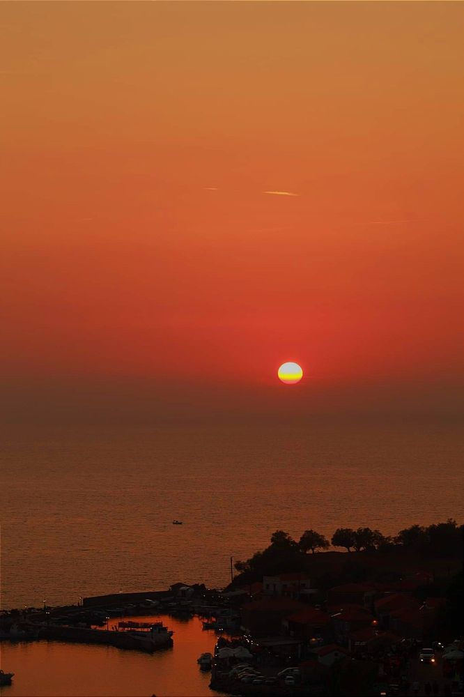 My scarlet beautiful sunset, lesvos, Thessaloniki Greece!!