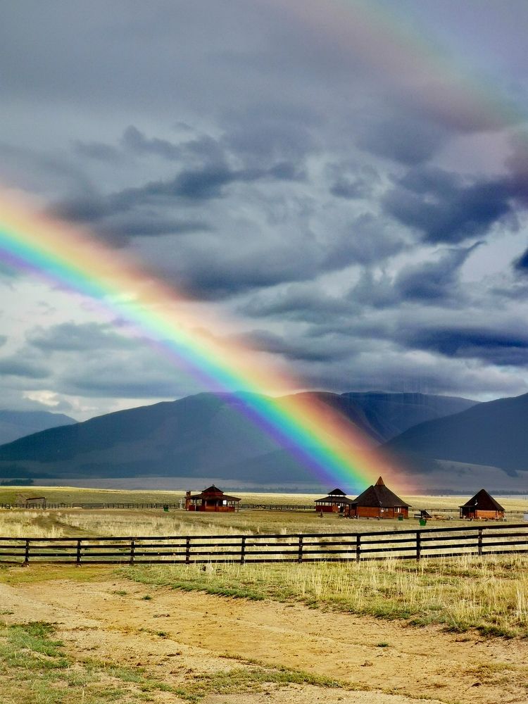 Радуга в Курайской степи