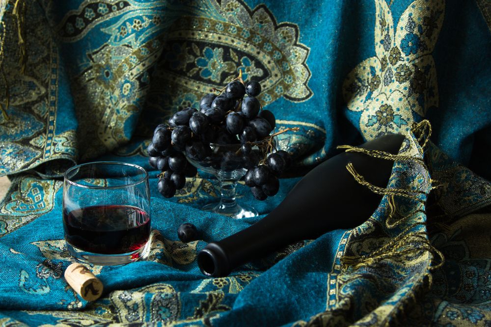 Красное из синего