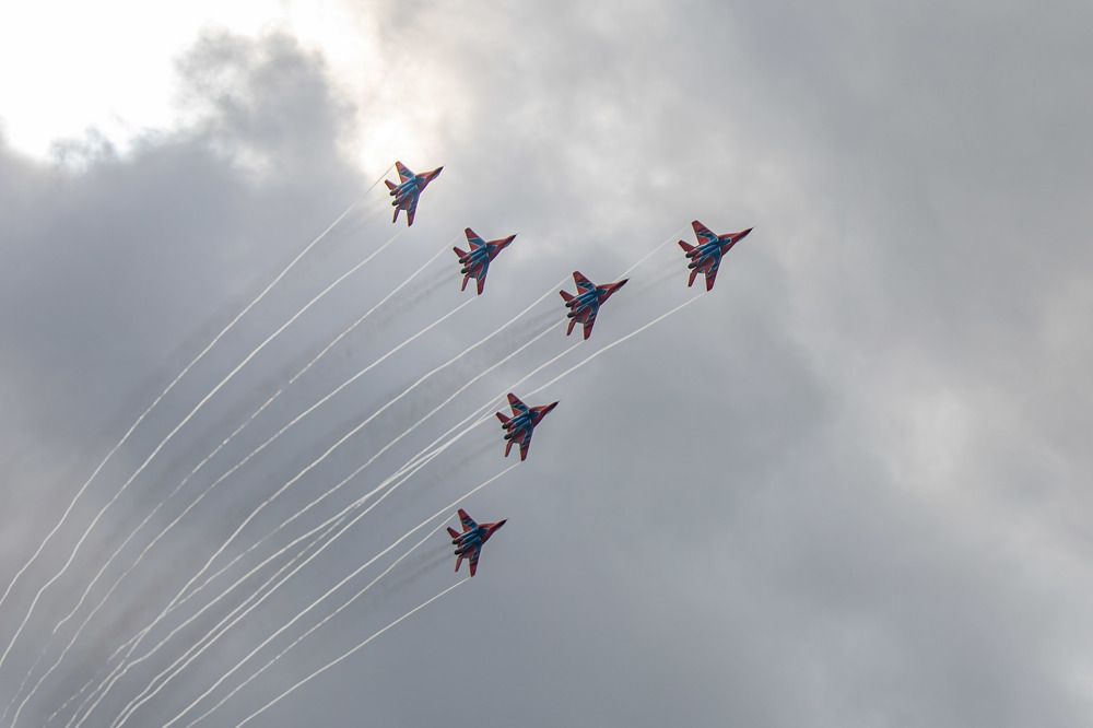 Полёт СТРИЖей над Новокузнецком