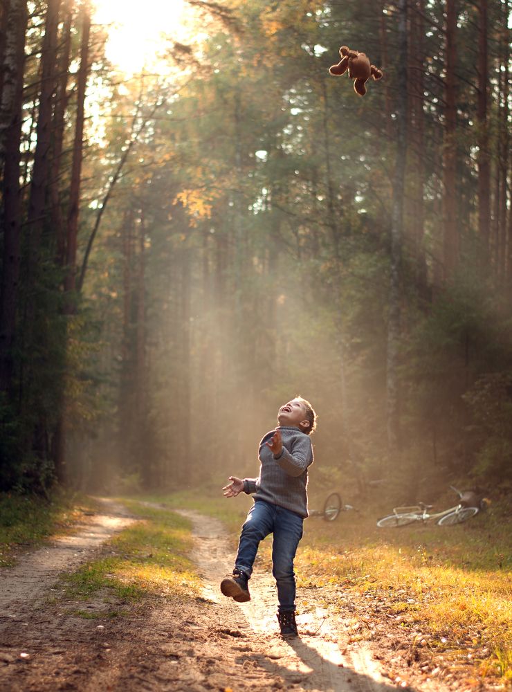 прогулки в осеннем бору