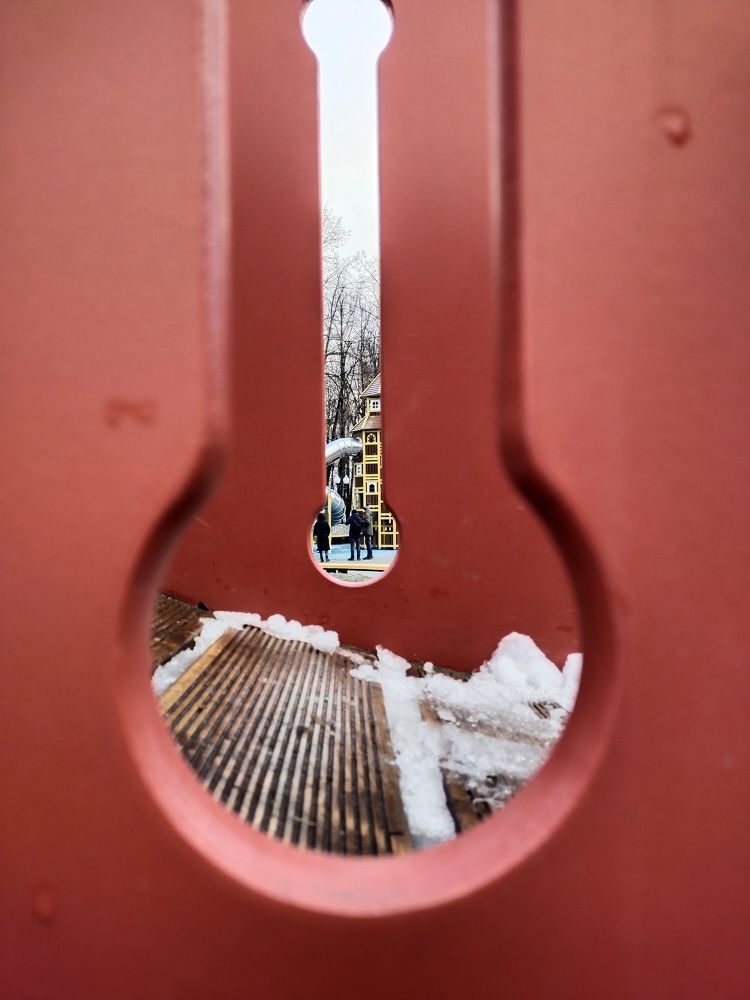 Вид  через скважину