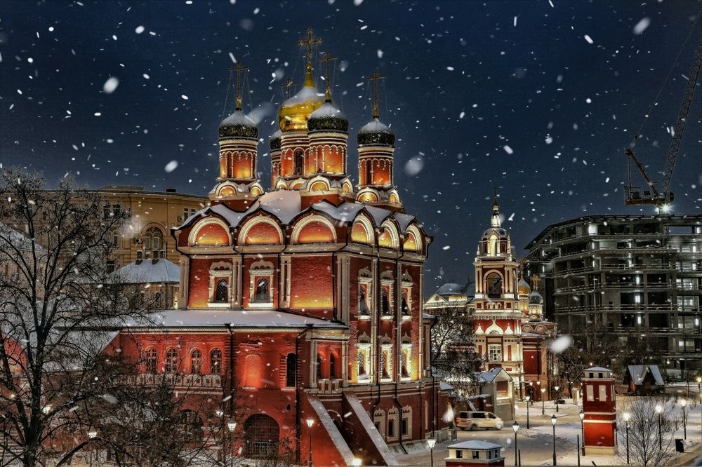 Зимний вечер в Зарядье