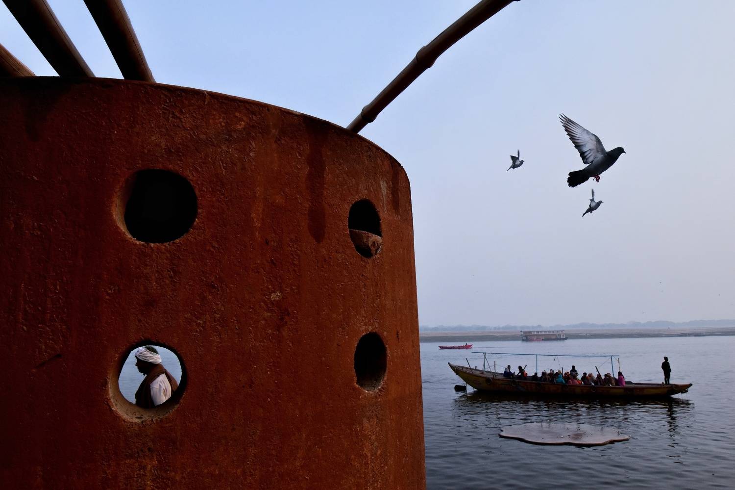 A fine evening in a ghat of Varanasi.