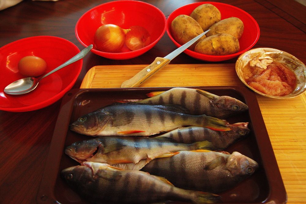 Ушица из окуньков...!