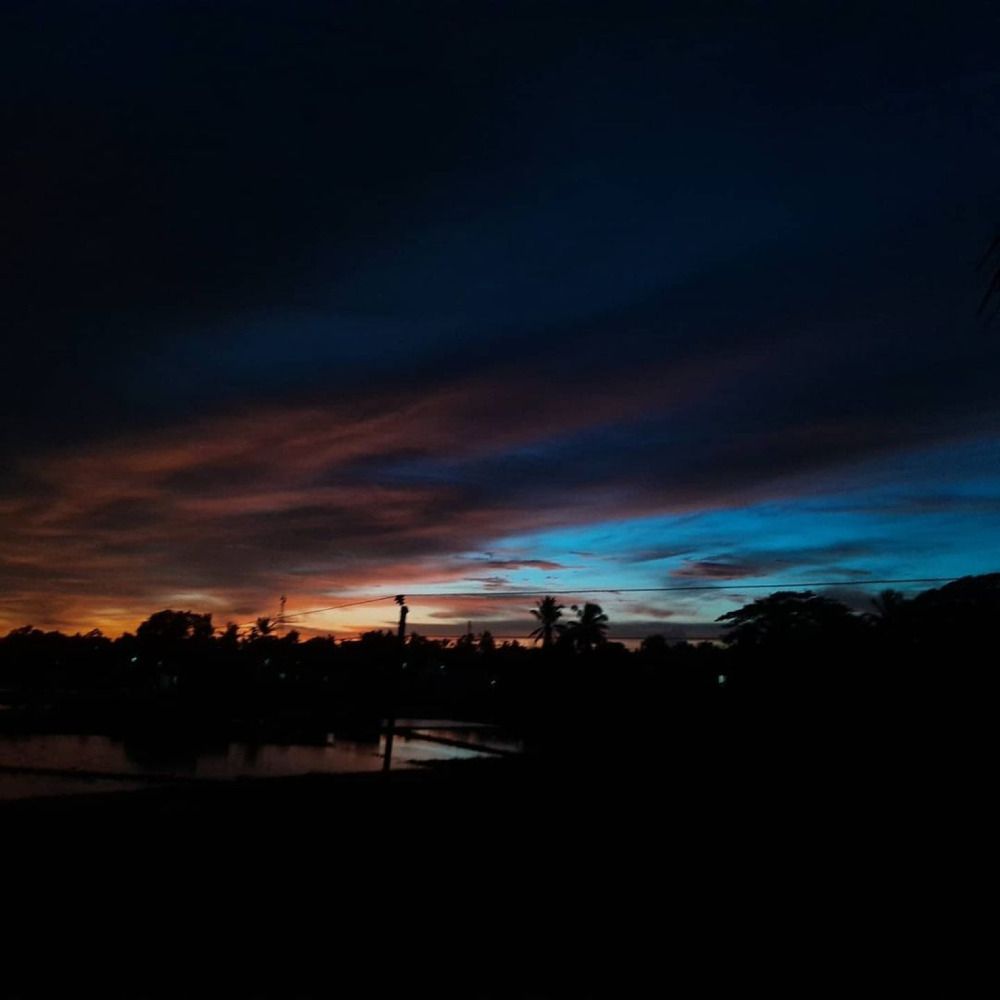 Sky of fire and water