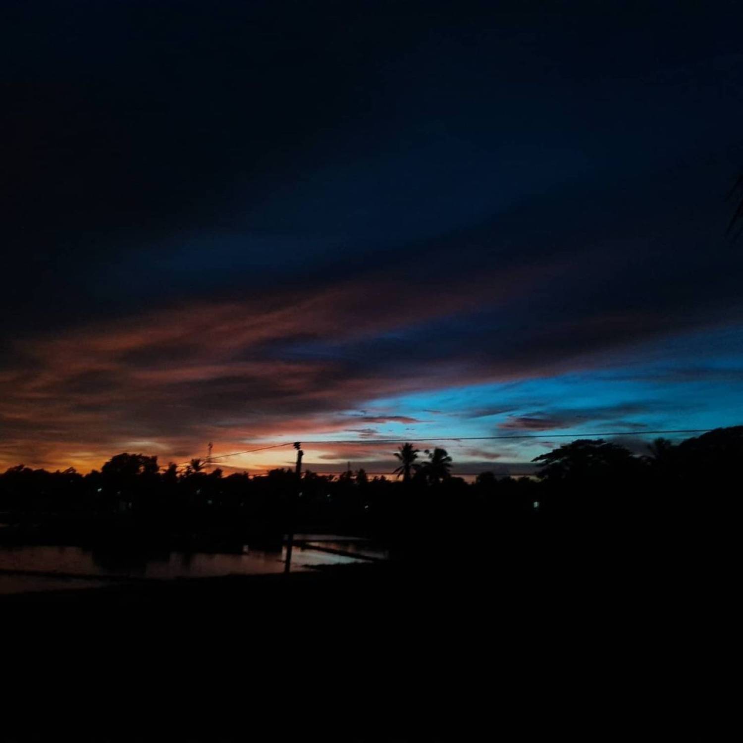 Sky of fire and water