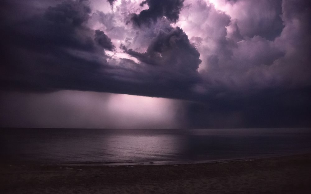 Ночная гроза на Азове!