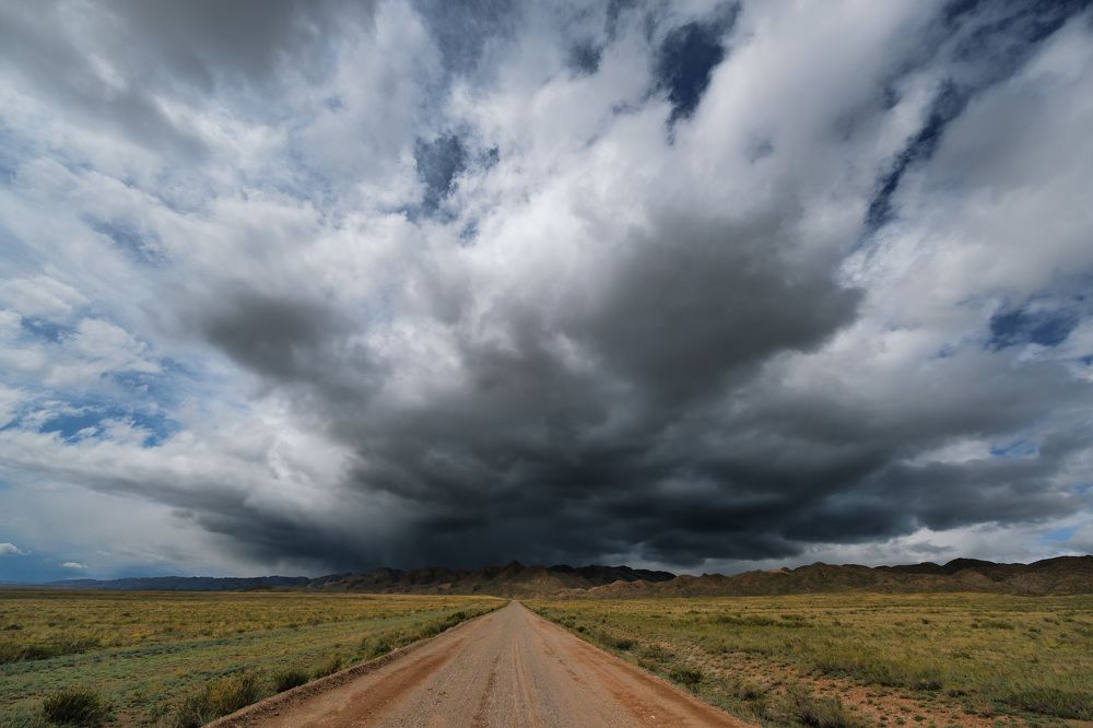 Дорога к перевалу.
