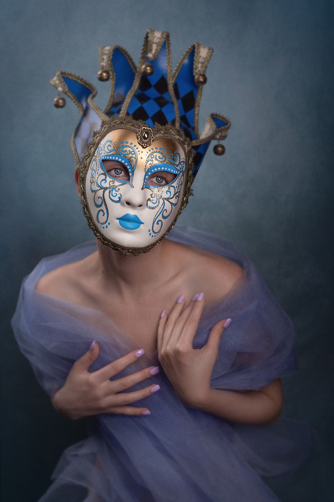 Woman in mask