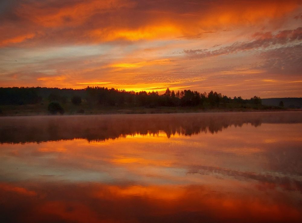 Осенний рассвет.