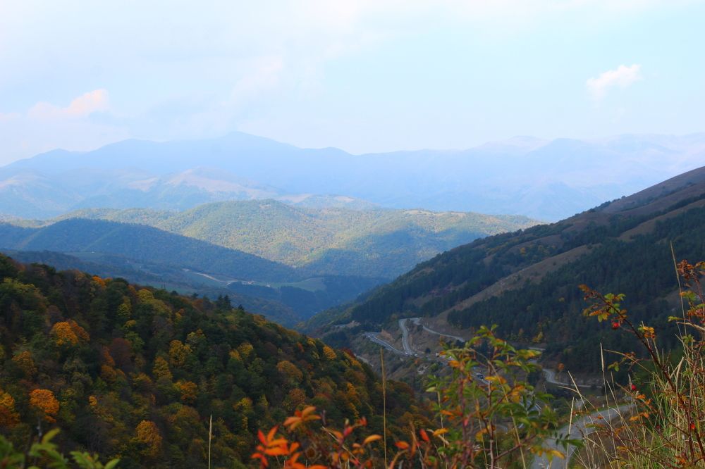 Нежные сумерки в горах