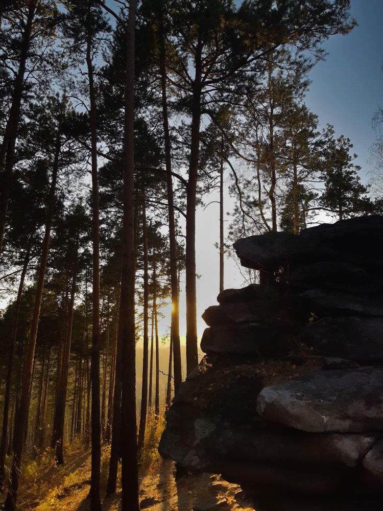 Урал, осеннее солнце.
