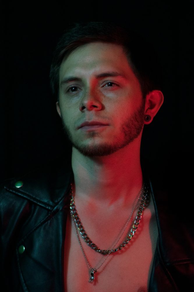 Badass Male Leather Portrait