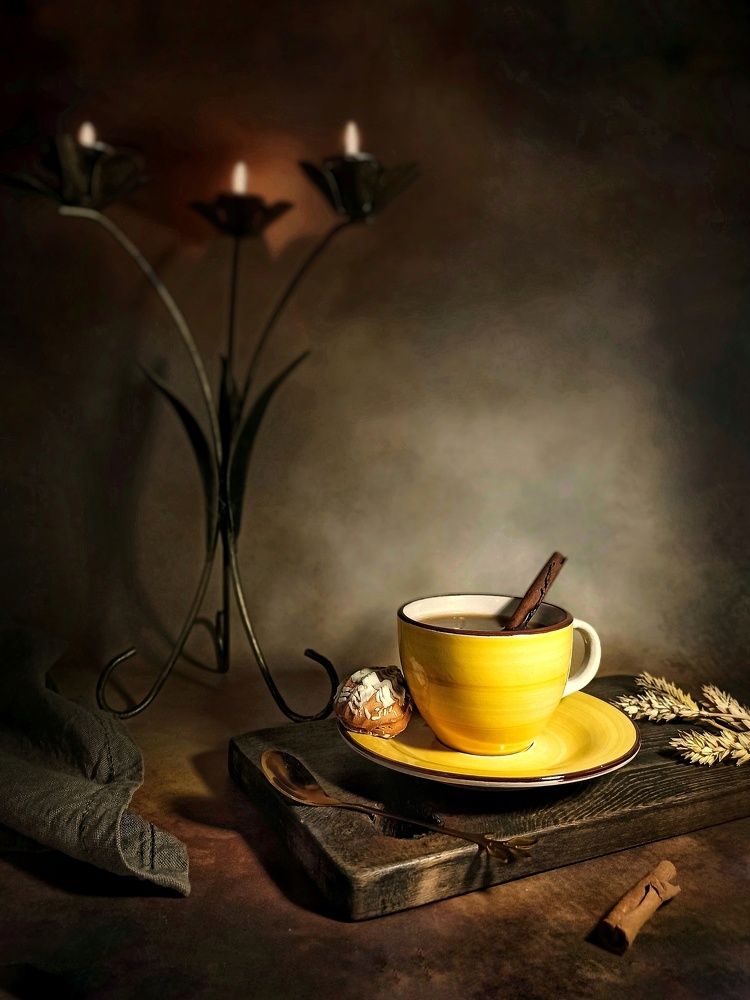 Кофе при свечах...