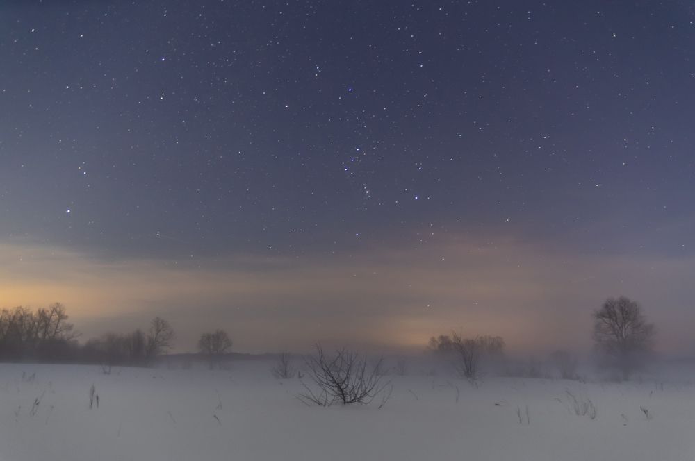 Туман под звёздным небом